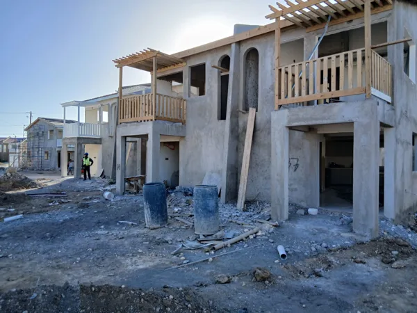 Building façades and construction materials — HAJ Housing Development, 3 North, Portmore, St. Catherine