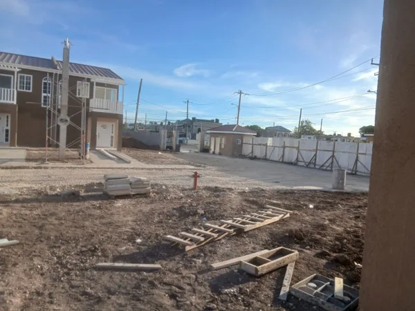 External works and construction access — HAJ Housing Development, 3 North, Portmore, St. Catherine