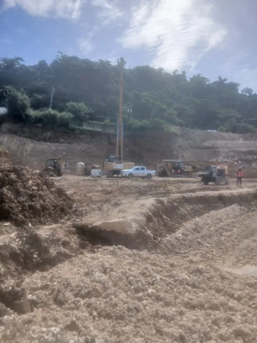 Excavation and foundation work area — Grand Palladium Hotel Phase 2 expansion