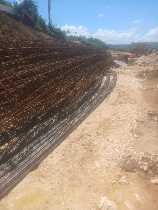 Reinforcement cages prepared on site — Grand Palladium Hotel Phase 2 expansion