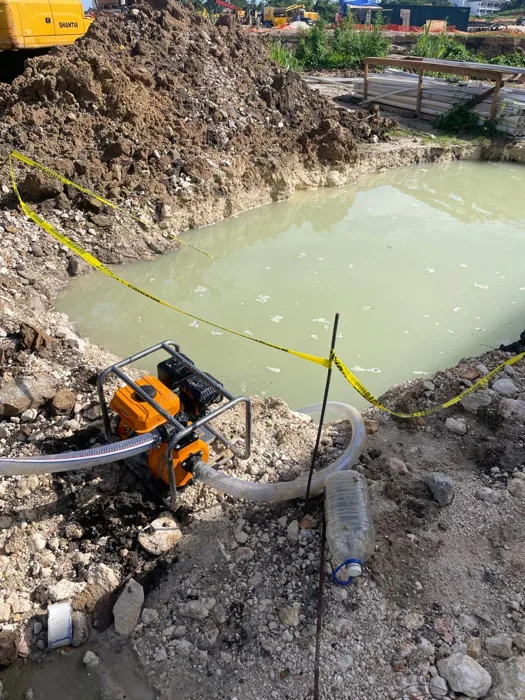 Water management within an excavation — Grand Palladium Hotel Phase 2 expansion