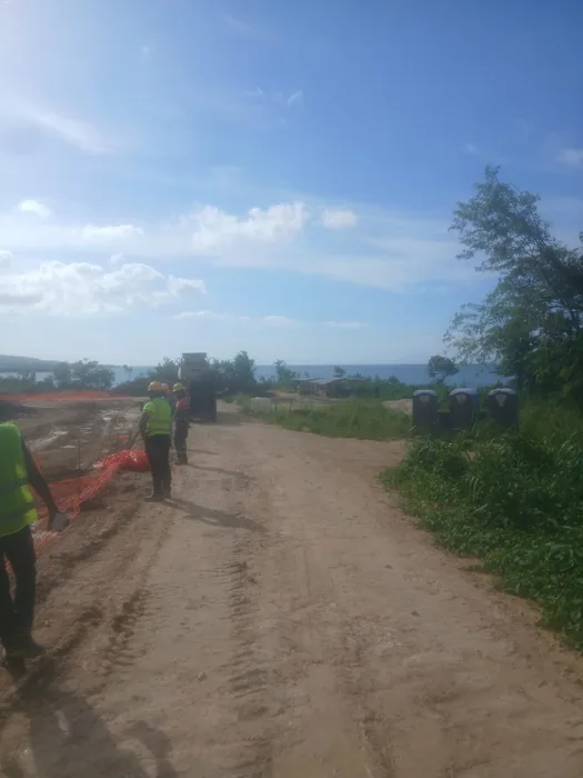 Access route and construction work area — Grand Palladium Hotel Phase 2 expansion