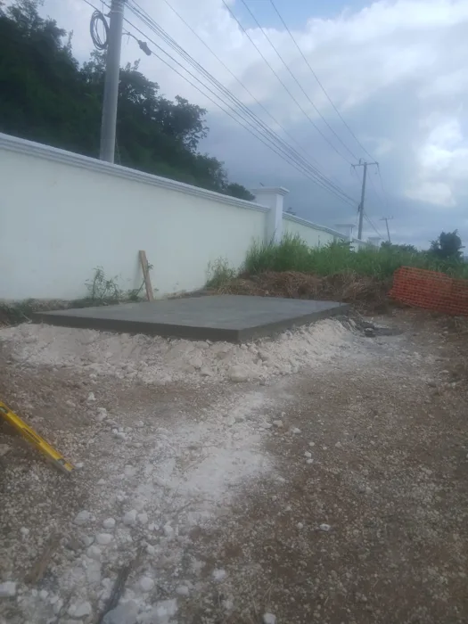 Boundary-side concrete works — alternate view — Grand Palladium Hotel Phase 2 expansion