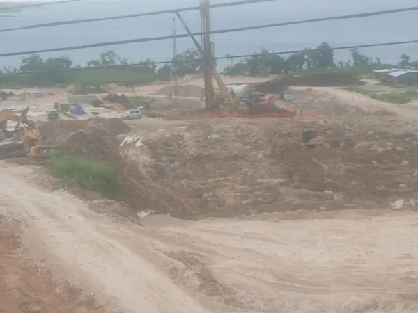 Site earthworks and piling — wider view — Grand Palladium Hotel Phase 2 expansion